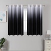 image:imageEstelar Textiler Beige and Greyish White Ombre Blackout Curtains for Living Room 84 Inch Long Gradient Room Darkening Thermal Insulated Grommet Window Drapes for Bedroom 52Wx84L 2 PanelsBlack and Greyish White