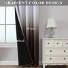image:imageEstelar Textiler Beige and Greyish White Ombre Blackout Curtains for Living Room 84 Inch Long Gradient Room Darkening Thermal Insulated Grommet Window Drapes for Bedroom 52Wx84L 2 PanelsBrown and Greyish White