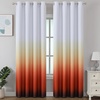 image:imageEstelar Textiler Beige and Greyish White Ombre Blackout Curtains for Living Room 84 Inch Long Gradient Room Darkening Thermal Insulated Grommet Window Drapes for Bedroom 52Wx84L 2 PanelsBurnt Orange and Greyish White