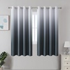 image:imageEstelar Textiler Beige and Greyish White Ombre Blackout Curtains for Living Room 84 Inch Long Gradient Room Darkening Thermal Insulated Grommet Window Drapes for Bedroom 52Wx84L 2 PanelsSteel Grey and Greyish White