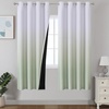 image:imageEstelar Textiler Beige and Greyish White Ombre Blackout Curtains for Living Room 84 Inch Long Gradient Room Darkening Thermal Insulated Grommet Window Drapes for Bedroom 52Wx84L 2 PanelsSage Green and Greyish White