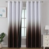 image:imageEstelar Textiler Beige and Greyish White Ombre Blackout Curtains for Living Room 84 Inch Long Gradient Room Darkening Thermal Insulated Grommet Window Drapes for Bedroom 52Wx84L 2 PanelsBrown and Greyish White
