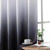 image:imageEstelar Textiler Beige and Greyish White Ombre Blackout Curtains for Living Room 84 Inch Long Gradient Room Darkening Thermal Insulated Grommet Window Drapes for Bedroom 52Wx84L 2 PanelsBlack and Greyish White