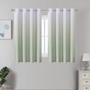 image:imageEstelar Textiler Beige and Greyish White Ombre Blackout Curtains for Living Room 84 Inch Long Gradient Room Darkening Thermal Insulated Grommet Window Drapes for Bedroom 52Wx84L 2 PanelsSage Green and Greyish White