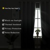 image:imageEstelar Textiler Beige and Greyish White Ombre Blackout Curtains for Living Room 84 Inch Long Gradient Room Darkening Thermal Insulated Grommet Window Drapes for Bedroom 52Wx84L 2 PanelsBlack and Greyish White