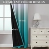 image:imageEstelar Textiler Beige and Greyish White Ombre Blackout Curtains for Living Room 84 Inch Long Gradient Room Darkening Thermal Insulated Grommet Window Drapes for Bedroom 52Wx84L 2 PanelsTeal and Greyish White