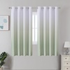 image:imageEstelar Textiler Beige and Greyish White Ombre Blackout Curtains for Living Room 84 Inch Long Gradient Room Darkening Thermal Insulated Grommet Window Drapes for Bedroom 52Wx84L 2 PanelsSage Green and Greyish White
