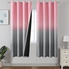 image:imageEstelar Textiler Beige and Greyish White Ombre Blackout Curtains for Living Room 84 Inch Long Gradient Room Darkening Thermal Insulated Grommet Window Drapes for Bedroom 52Wx84L 2 PanelsPink and Grey