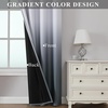 image:imageEstelar Textiler Beige and Greyish White Ombre Blackout Curtains for Living Room 84 Inch Long Gradient Room Darkening Thermal Insulated Grommet Window Drapes for Bedroom 52Wx84L 2 PanelsSteel Grey and Greyish White