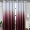 image:imageEstelar Textiler Beige and Greyish White Ombre Blackout Curtains for Living Room 84 Inch Long Gradient Room Darkening Thermal Insulated Grommet Window Drapes for Bedroom 52Wx84L 2 PanelsBurgundy Red and Greyish White