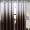 image:imageEstelar Textiler Beige and Greyish White Ombre Blackout Curtains for Living Room 84 Inch Long Gradient Room Darkening Thermal Insulated Grommet Window Drapes for Bedroom 52Wx84L 2 PanelsBrown and Greyish White