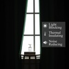 image:imageEstelar Textiler Black and Green Ombre Blackout Curtains 84 Inch Length 2 Panels Set for Living Room Energy Saving Thermal Insulated Light Blocking Grommet Window Drapes for Bedroom52Wx84L2 Panels
