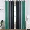 image:imageEstelar Textiler Black and Green Ombre Blackout Curtains 84 Inch Length 2 Panels Set for Living Room Energy Saving Thermal Insulated Light Blocking Grommet Window Drapes for Bedroom52Wx84L2 Panels