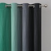 image:imageEstelar Textiler Black and Green Ombre Blackout Curtains 84 Inch Length 2 Panels Set for Living Room Energy Saving Thermal Insulated Light Blocking Grommet Window Drapes for Bedroom52Wx84L2 Panels