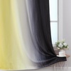 image:imageEstelar Textiler Black and Yellow Ombre Blackout Curtains for Bedroom Room Darkening Energy Saving Grommet Curtains for Living Room Thermal Insulated Gradient Blackout Drapes52Wx84L2 Panels
