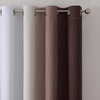 image:imageEstelar Textiler Brown and Greyish White Gradient Blackout Curtains for Bedroom Thermal Insulated Ombre Blackout Drapes Full Room Darkening Energy Saving Curtains for Living Room52Wx84L2 Panels