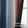 image:imageEstelar Textiler Burgundy Red and Navy Blue Ombre Blackout Curtains 84 Inches Long for Living Room Energy Saving Thermal Insulated Room Darkening Grommet Window Drapes for Bedroom 52Wx84L 2 Panels