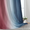image:imageEstelar Textiler Burgundy Red and Navy Blue Ombre Blackout Curtains 84 Inches Long for Living Room Energy Saving Thermal Insulated Room Darkening Grommet Window Drapes for Bedroom 52Wx84L 2 Panels