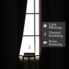 image:imageEstelar Textiler Burgundy Red and Navy Blue Ombre Blackout Curtains 84 Inches Long for Living Room Energy Saving Thermal Insulated Room Darkening Grommet Window Drapes for Bedroom 52Wx84L 2 Panels