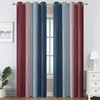 image:imageEstelar Textiler Burgundy Red and Navy Blue Ombre Blackout Curtains 84 Inches Long for Living Room Energy Saving Thermal Insulated Room Darkening Grommet Window Drapes for Bedroom 52Wx84L 2 Panels