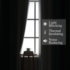 image:imageEstelar Textiler Green and Greyish White Blackout Curtains for Bedroom Thermal Insulated Ombre Drapes 84 Inches Long Full Room Darkening Energy Saving Curtains for Living Room52Wx84L2 Panels