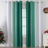 image:imageEstelar Textiler Green and Greyish White Blackout Curtains for Bedroom Thermal Insulated Ombre Drapes 84 Inches Long Full Room Darkening Energy Saving Curtains for Living Room52Wx84L2 Panels