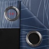 image:imageEstelar Textiler Navy Blue and Black Ombre Blackout Curtains 84 Inches Long 2 Panels Thermal Insulated Gradient Drapes for Bedroom Full Room Darkening Energy Saving Curtains for Living Room52Wx84L