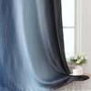 image:imageEstelar Textiler Navy Blue and Black Ombre Blackout Curtains 84 Inches Long 2 Panels Thermal Insulated Gradient Drapes for Bedroom Full Room Darkening Energy Saving Curtains for Living Room52Wx84L