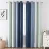 image:imageEstelar Textiler Navy Blue and Sage Green Ombre Blackout Curtains 84 Inch Length 2 Panels SetThermal Insulated Gradient Drapes for BedroomFull Room Darkening Grommet Curtains for Living Room52Wx84L