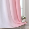 image:imageEstelar Textiler Pink and Greyish White Ombre Blackout Curtains 84 Inch Long for Kids Bedroom Room Darkening Thermal Insulated Grommet Gradient Window Drapes for Living RoomNursery 52Wx84L2 Panels