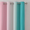 image:imageEstelar Textiler Pink and Teal Gradient Blackout Curtains for Bedroom Thermal Insulated Ombre Drapes 84 Inches Long Full Room Darkening Energy Saving Curtains for Living Room 52Wx84L 2 Panels