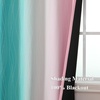 image:imageEstelar Textiler Pink and Teal Gradient Blackout Curtains for Bedroom Thermal Insulated Ombre Drapes 84 Inches Long Full Room Darkening Energy Saving Curtains for Living Room 52Wx84L 2 Panels
