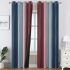 image:imageEstelar Textiler Burgundy Red and Navy Blue Ombre Blackout Curtains 84 Inches Long for Living Room Energy Saving Thermal Insulated Room Darkening Grommet Window Drapes for Bedroom 52Wx84L 2 Panels