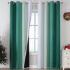 image:imageEstelar Textiler Green and Greyish White Blackout Curtains for Bedroom Thermal Insulated Ombre Drapes 84 Inches Long Full Room Darkening Energy Saving Curtains for Living Room52Wx84L2 Panels