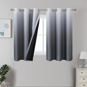 image:imageEstelar Textiler Beige and Greyish White Ombre Blackout Curtains for Living Room 84 Inch Long Gradient Room Darkening Thermal Insulated Grommet Window Drapes for Bedroom 52Wx84L 2 PanelsGrey and Greyish White